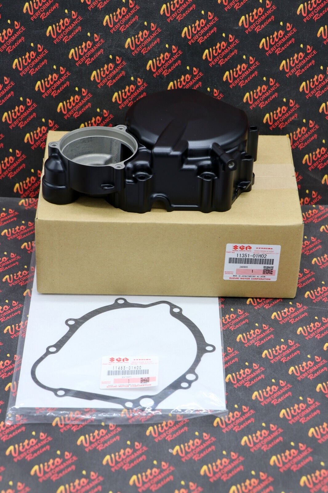 OEM SUZUKI Genuine Engine Stator Side Cover + Gasket GSXR GSX-R 600 750 2006-22 8