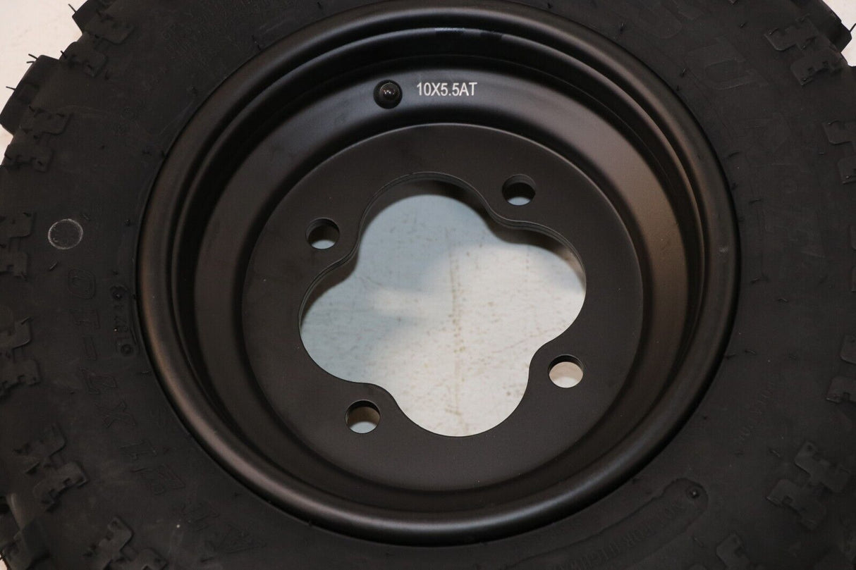 NEW 21x7x10 front tires + wheels rims HONDA 450r 400EX 300EX TRX250r BLACK 4