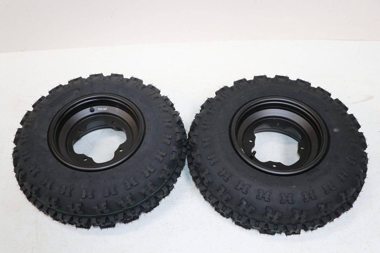 NEW 21x7x10 front tires + wheels rims Yamaha Banshee Raptor YFZ450 BLACK 2