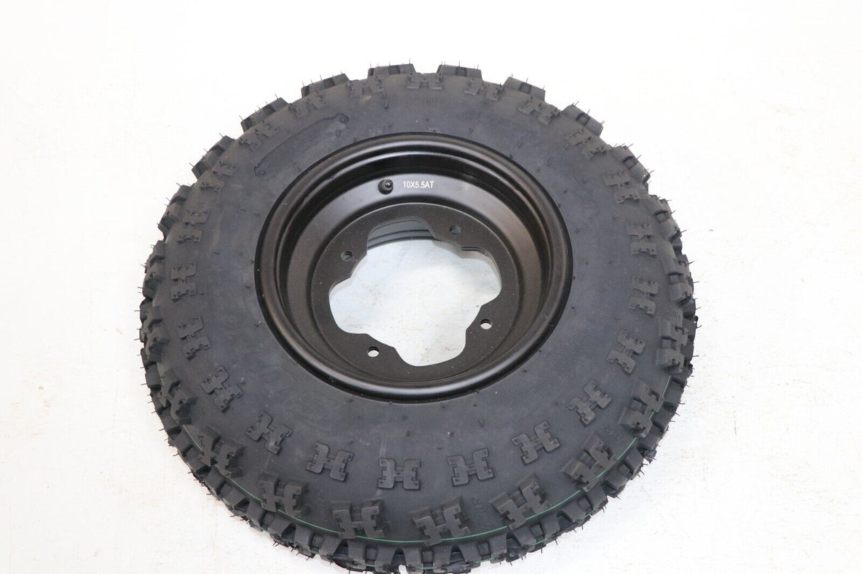 NEW 21x7x10 front tires + wheels rims Yamaha Banshee Raptor YFZ450 BLACK 3