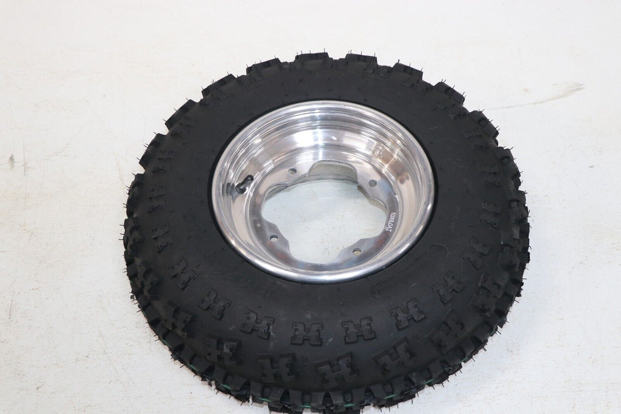 NEW 21x7x10 front tires + wheels rims Yamaha Banshee Raptor YFZ450 POLISHED 3