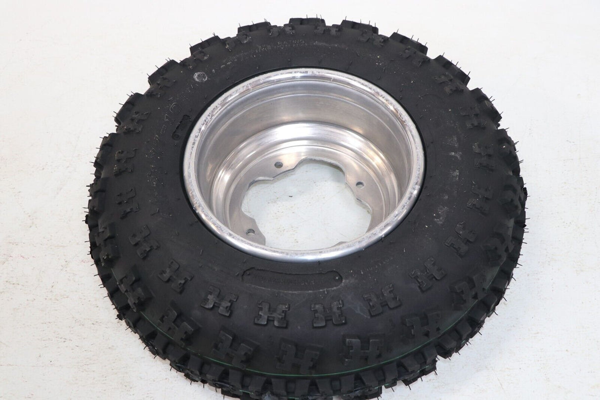 NEW 21x7x10 front tires + wheels rims Yamaha Banshee Raptor YFZ450 POLISHED 5