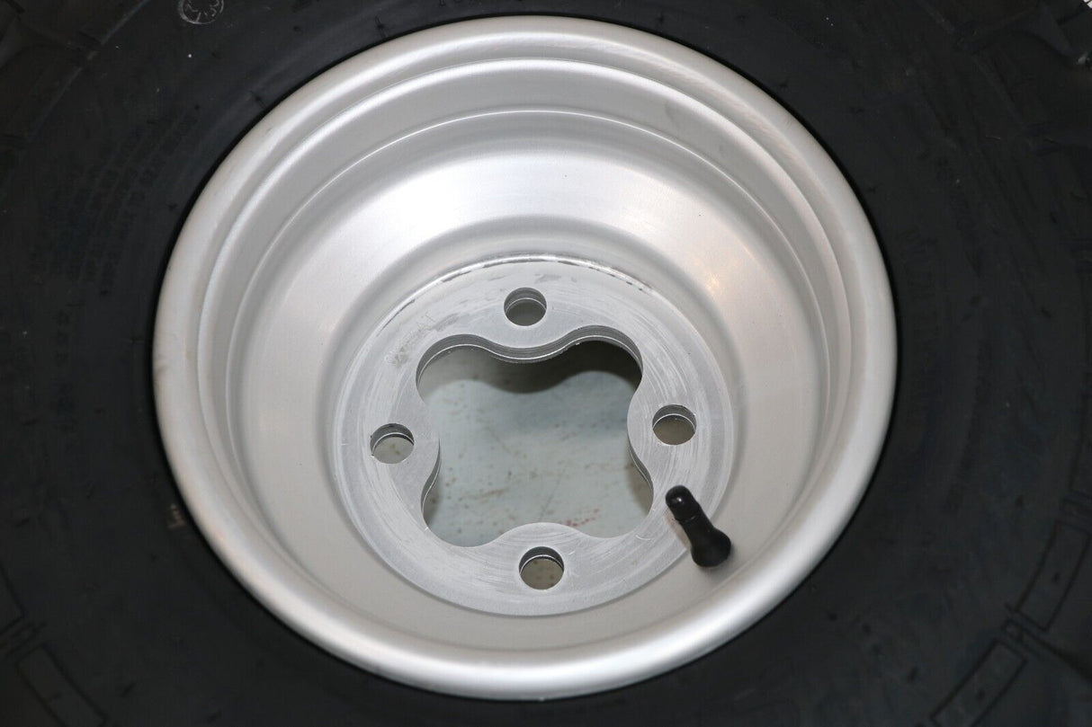 NEW 20x11x9 rear tires + wheels rims HONDA 450r 400EX 300EX TRX250r SILVER 5