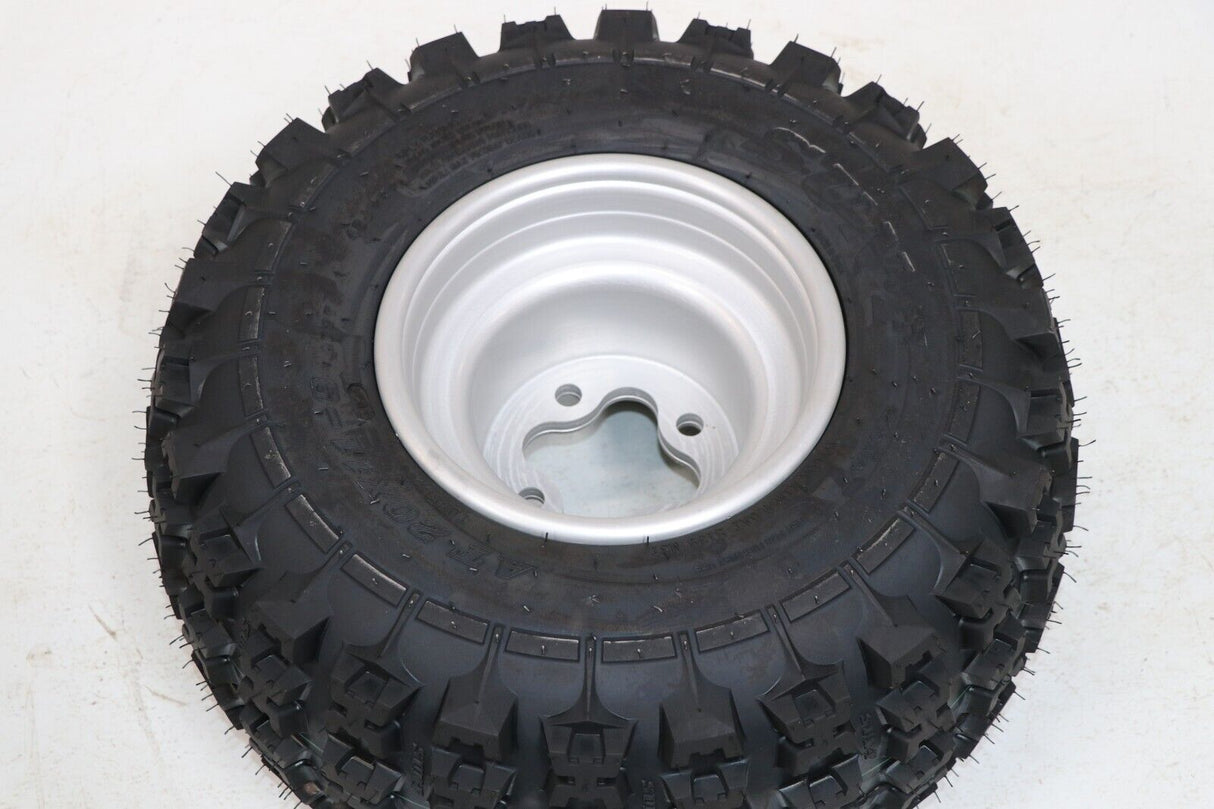 NEW 20x11x9 rear tires + wheels rims HONDA 450r 400EX 300EX TRX250r SILVER 7