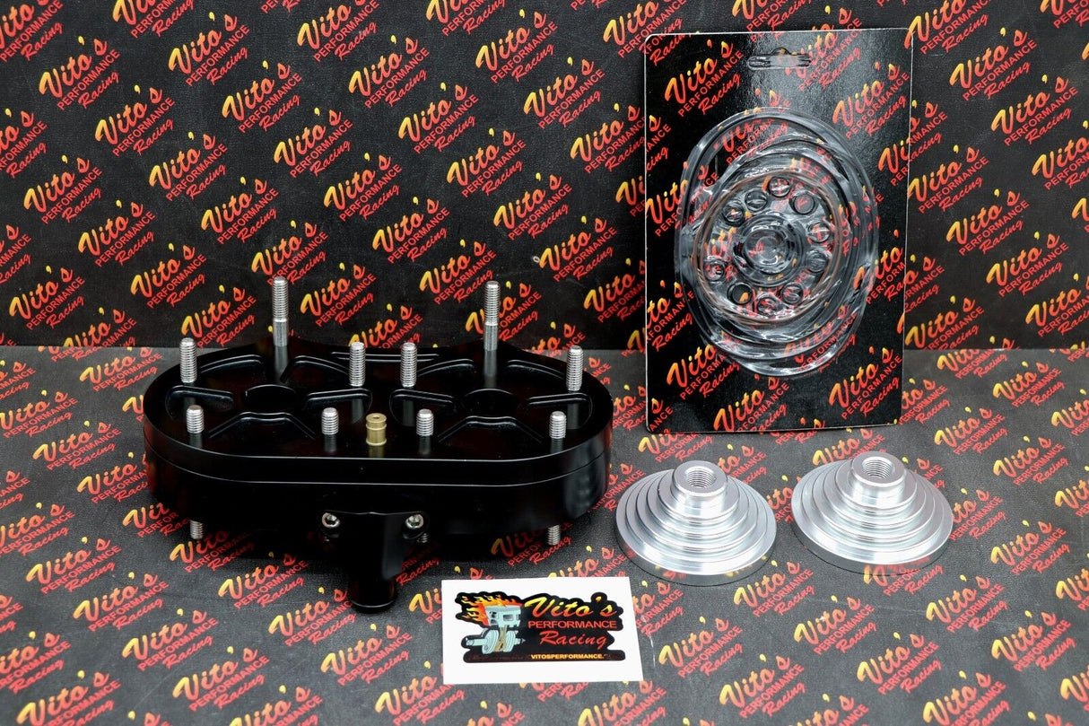 BLACK COOL HEAD AFTERMARKET BILLET ALUMINUM 1987-2006 BANSHEE + 19CC DOMES 5