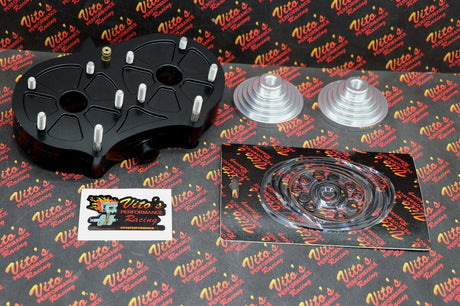 BLACK COOL HEAD AFTERMARKET BILLET ALUMINUM 1987-2006 BANSHEE + 19CC DOMES 4