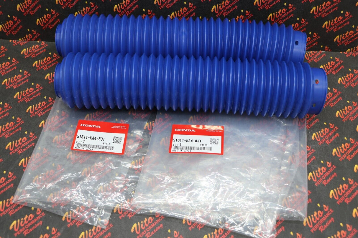 NEW OEM HONDA FORK BOOTS CR 125 250 500 XR 350 400 125R 250R 51611-KA4-831 1