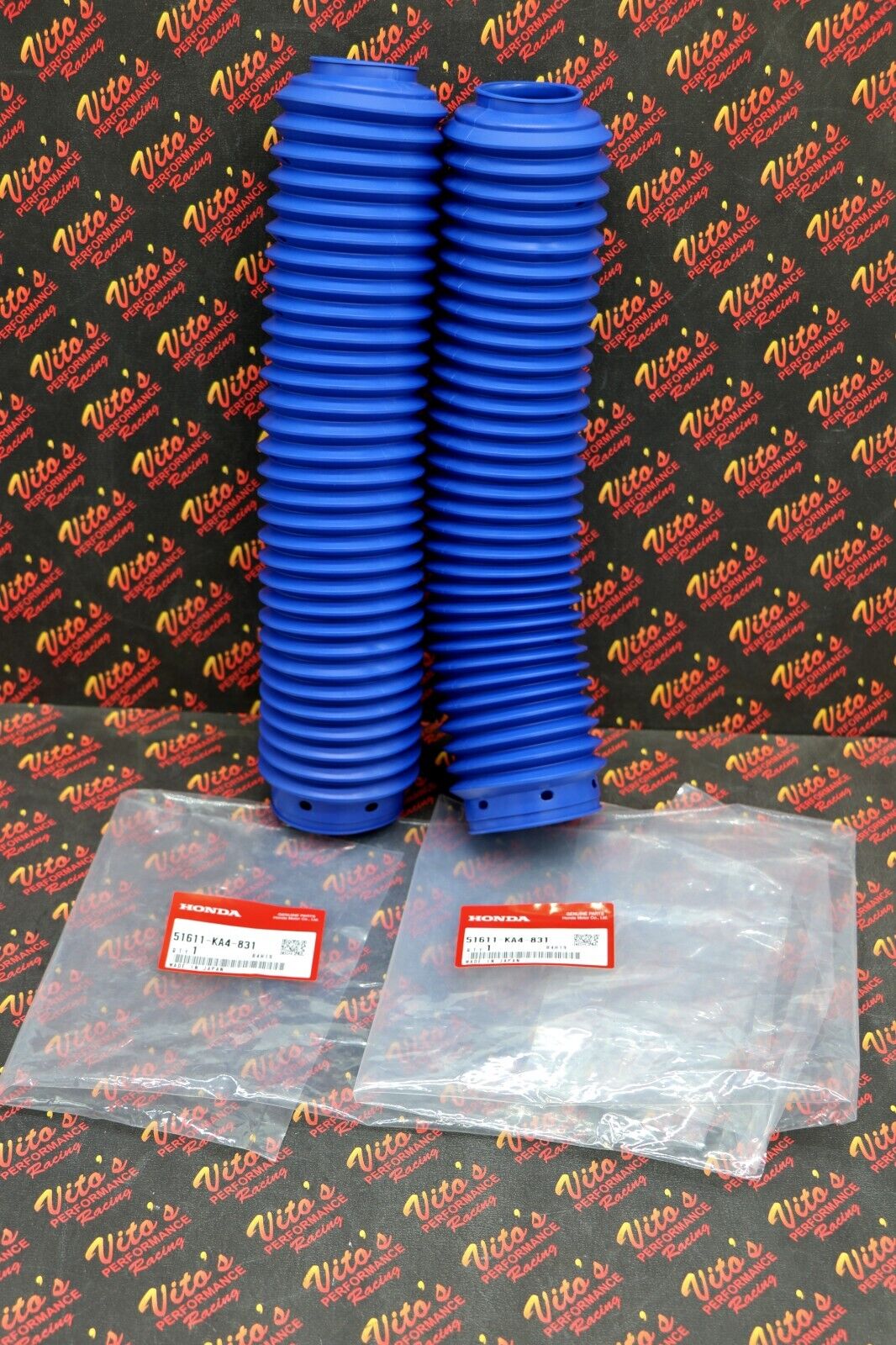 NEW OEM HONDA FORK BOOTS CR 125 250 500 XR 350 400 125R 250R 51611-KA4-831 3