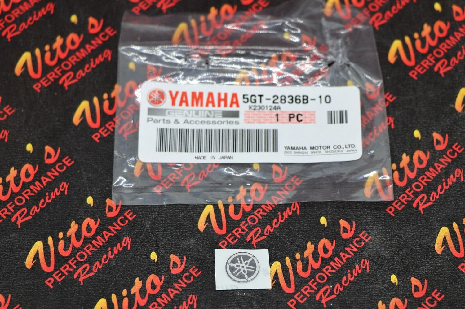 LOGO EMBLEM for key switch plastic stem cover FACTORY OEM Yamaha Banshee Blaster