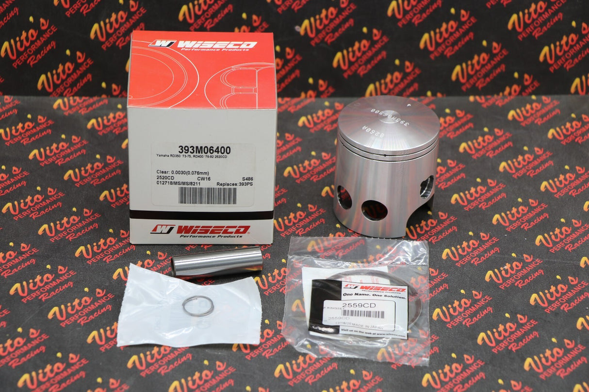 1973-1975 Yamaha RD350 Wiseco 64.00mm Bore Piston 393M06400