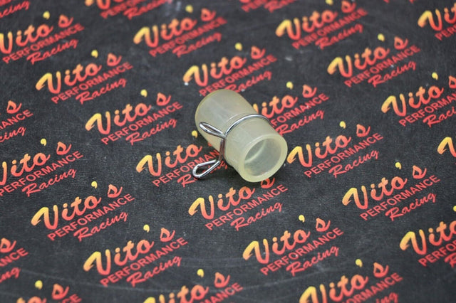 Airbox drain plug rubber nipple seal + clamp clip Yamaha Banshee Raptor YFZ450 1