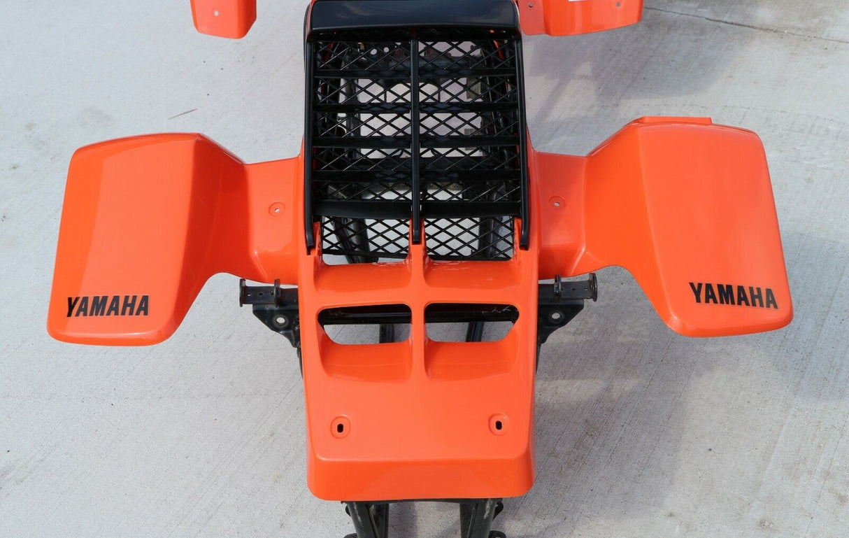 Yamaha Banshee fenders + gas tank plastic + grill + graphics BLACK  ORANGE 2008 7