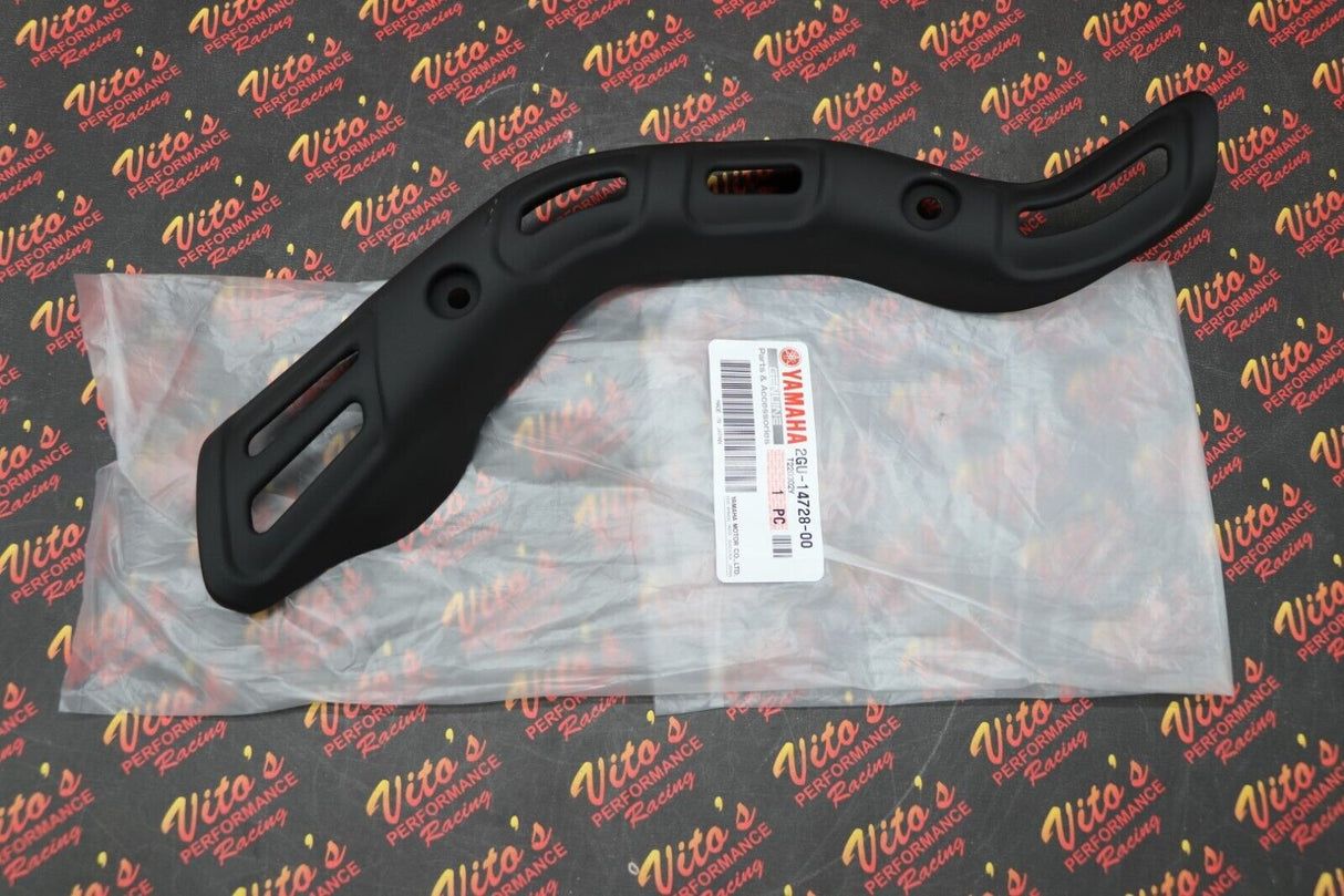 NEW Yamaha Banshee HEAT SHIELDS + mid pipes OEM factory exhaust pipes + bolts 10