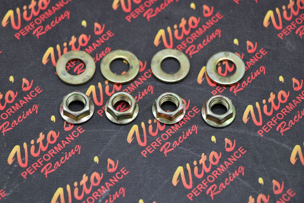4 x Vito's wheel nuts YAMAHA Raptor Banshee front rear hub washers lugnuts NEW 1