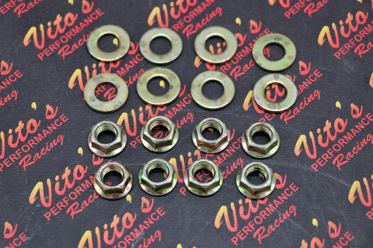 8 x Vito's wheel nuts YAMAHA Raptor Banshee front rear hub washers lugnuts NEW 1