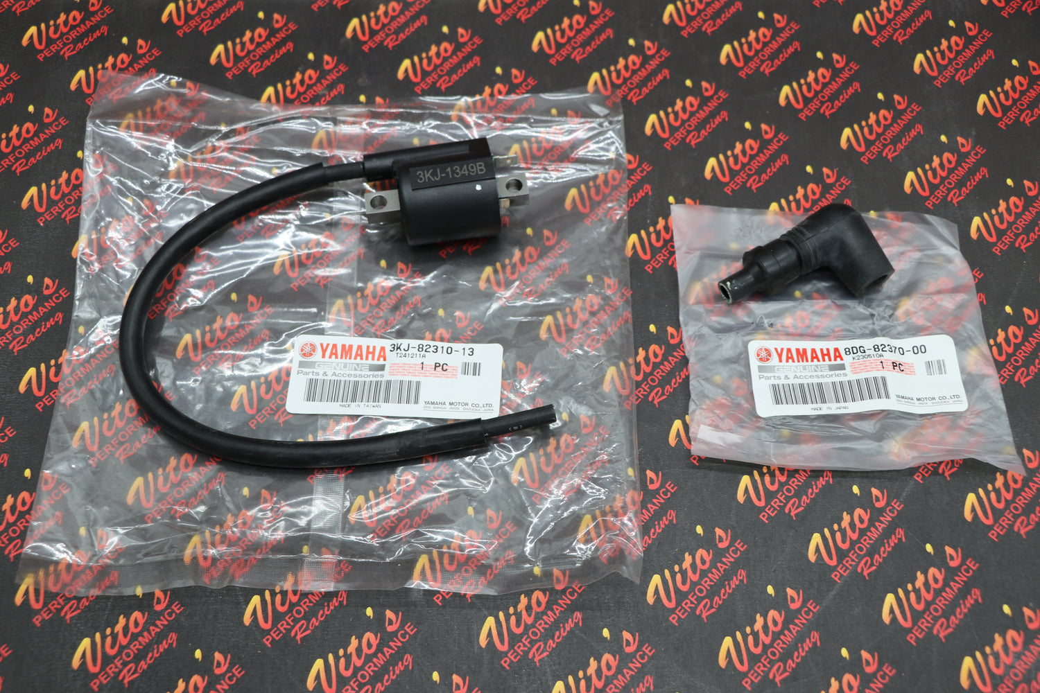 OEM Ignition Coil Yamaha Blaster + OEM spark plug cap kit