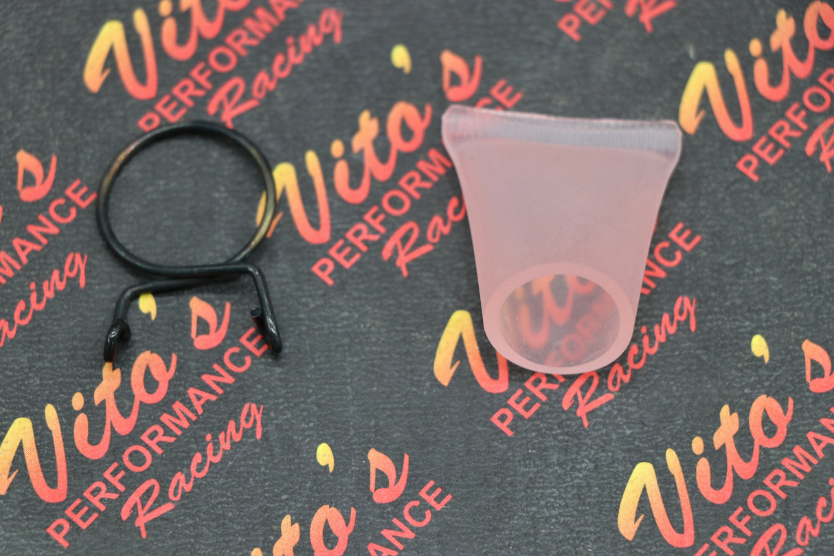 OEM airbox drain plug rubber nipple seal + CLAMP Yamaha Banshee Raptor