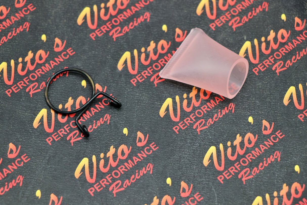 OEM airbox drain plug rubber nipple seal + CLAMP Yamaha Banshee Raptor