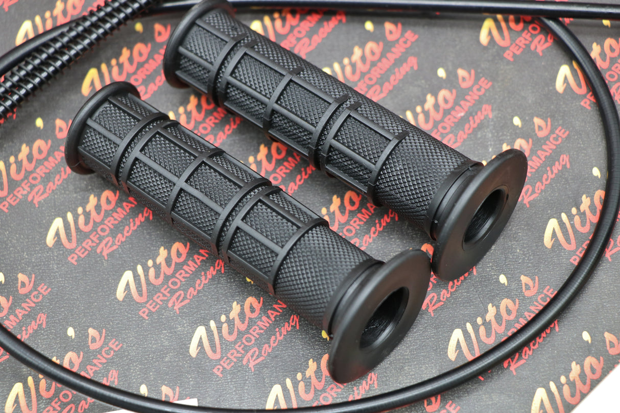 Vito's Banshee OEM twist throttle conversion + grips + cable + TORS REMOVAL KIT