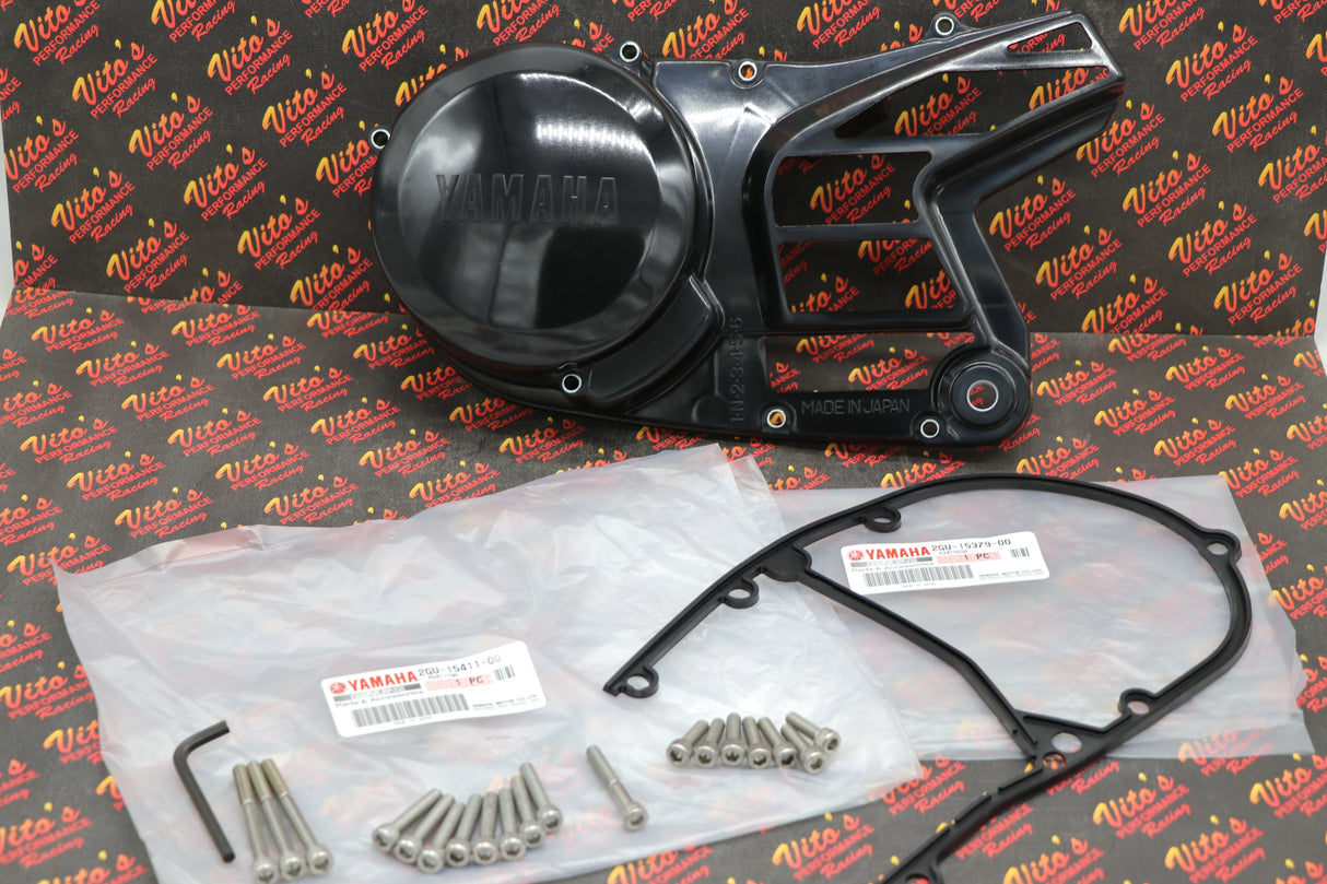 OEM Stator cover sprocket flywheel Yamaha Banshee factory + GASKET + bolt kit