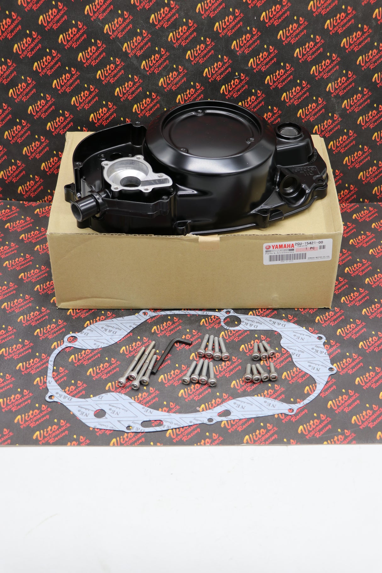 Yamaha Banshee CLUTCH COVER crankcase engine OEM FACTORY + gasket + bolt kit