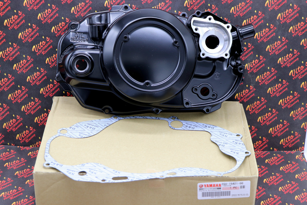 NEW Yamaha Banshee CLUTCH COVER crankcase engine OEM FACTORY 1987-2006 + gasket