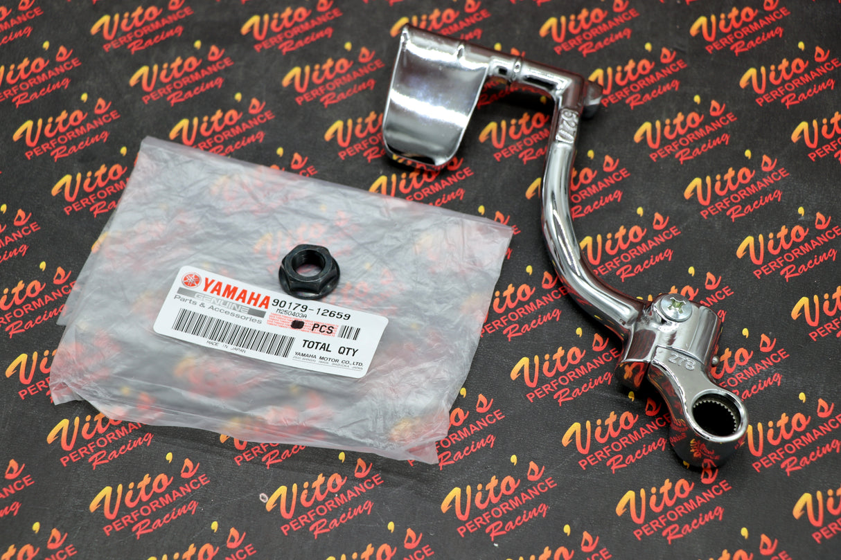 Vito's Yamaha Blaster Kicker Kickstart kickstarter Starter Lever CHROME + nut
