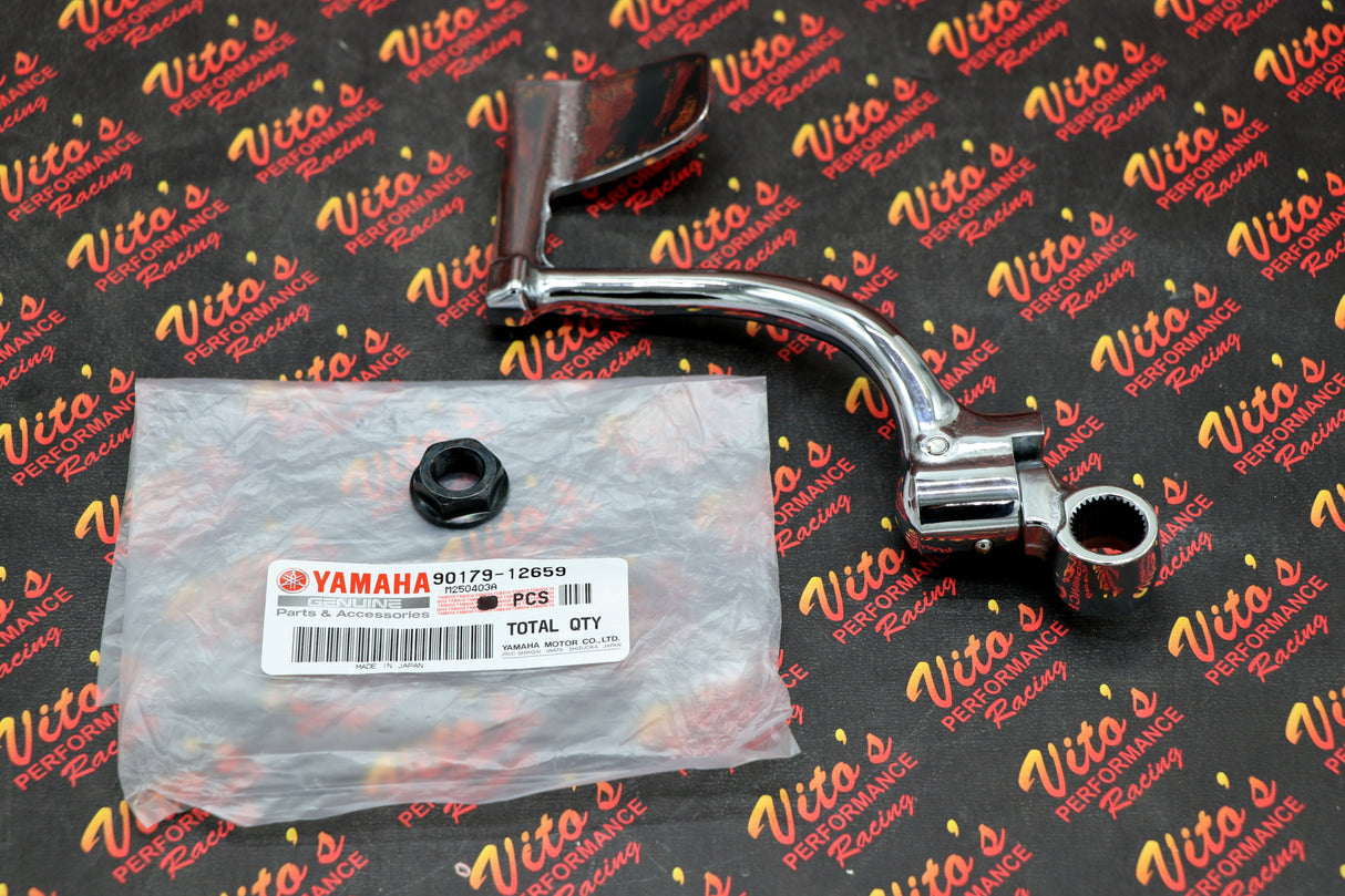 Vito's Yamaha Blaster Kicker Kickstart kickstarter Starter Lever CHROME + nut