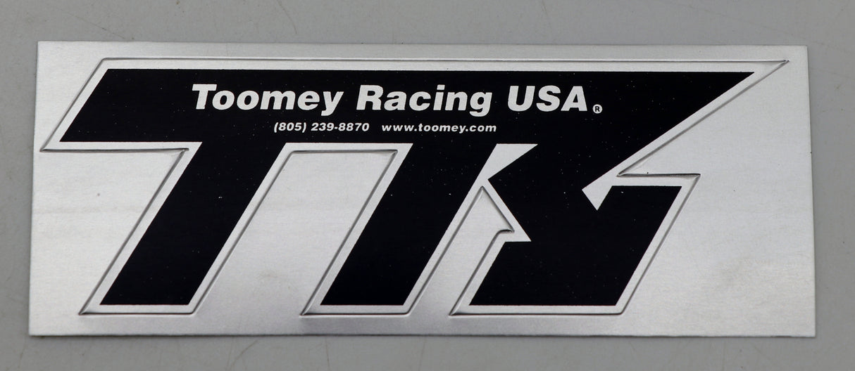 TOOMEY RACING sticker label emblem decal for silencer ALUMINUM HIGH HEAT B1 T5