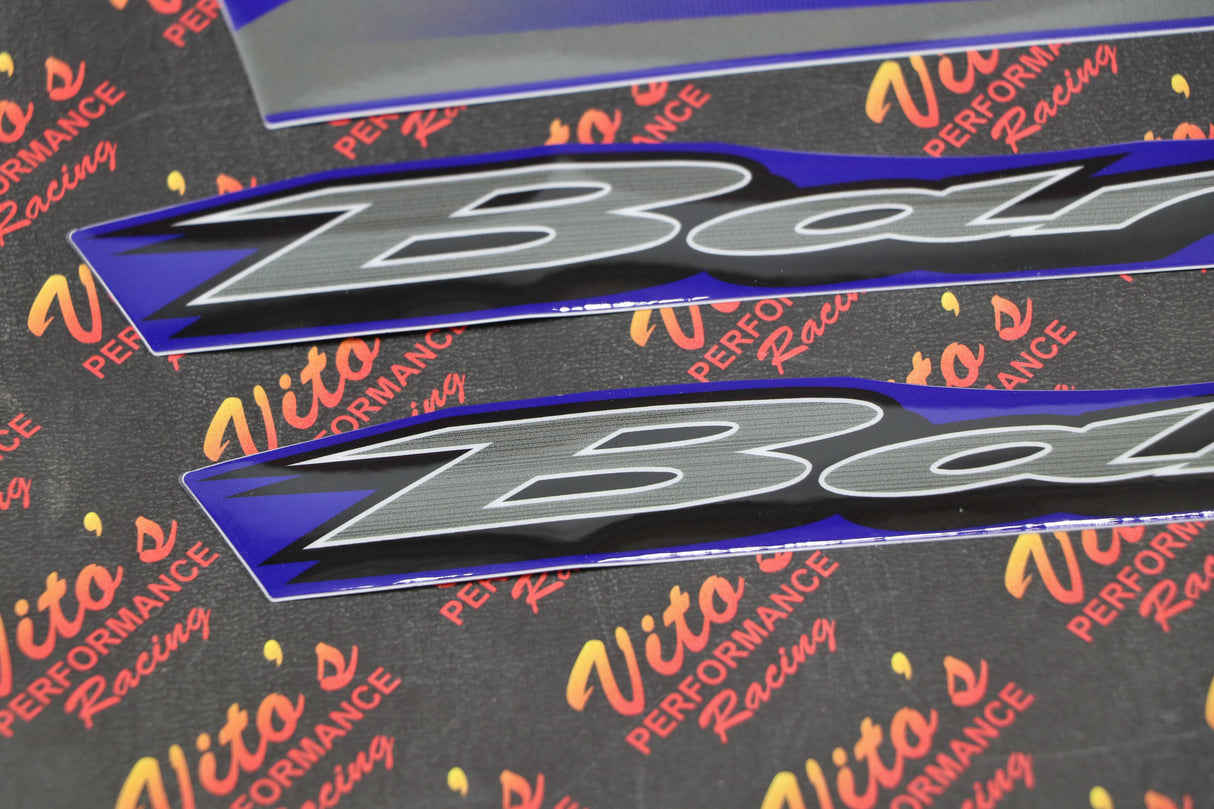 Vito's vinyl decal graphics kit 14MIL sticker Yamaha Banshee BLUE WHITE 2003