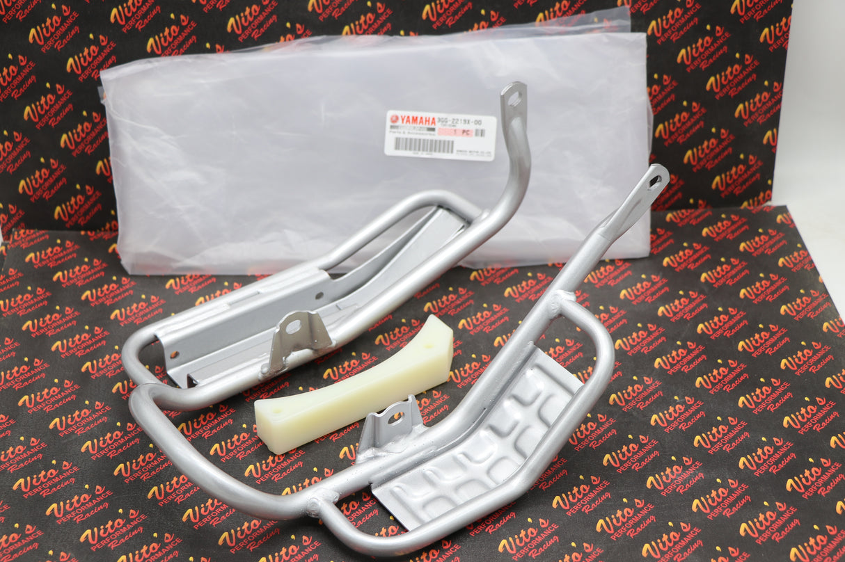 NEW skidplate skid OEM Yamaha Banshee rear swingarm protector + guard 1987-2006