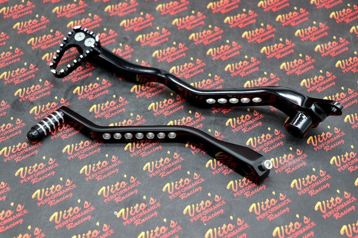 NEW Banshee BILLET LEVER KIT - Anodized black aluminum shifter + brake lever