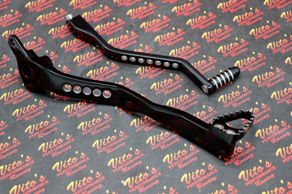 NEW Banshee BILLET LEVER KIT - Anodized black aluminum shifter + brake lever