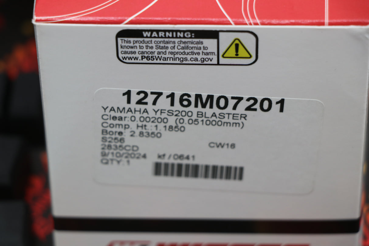 Vito's 240cc BLASTER BIG BORE KIT 72.00 cylinder gaskets jets + WISECO PISTON