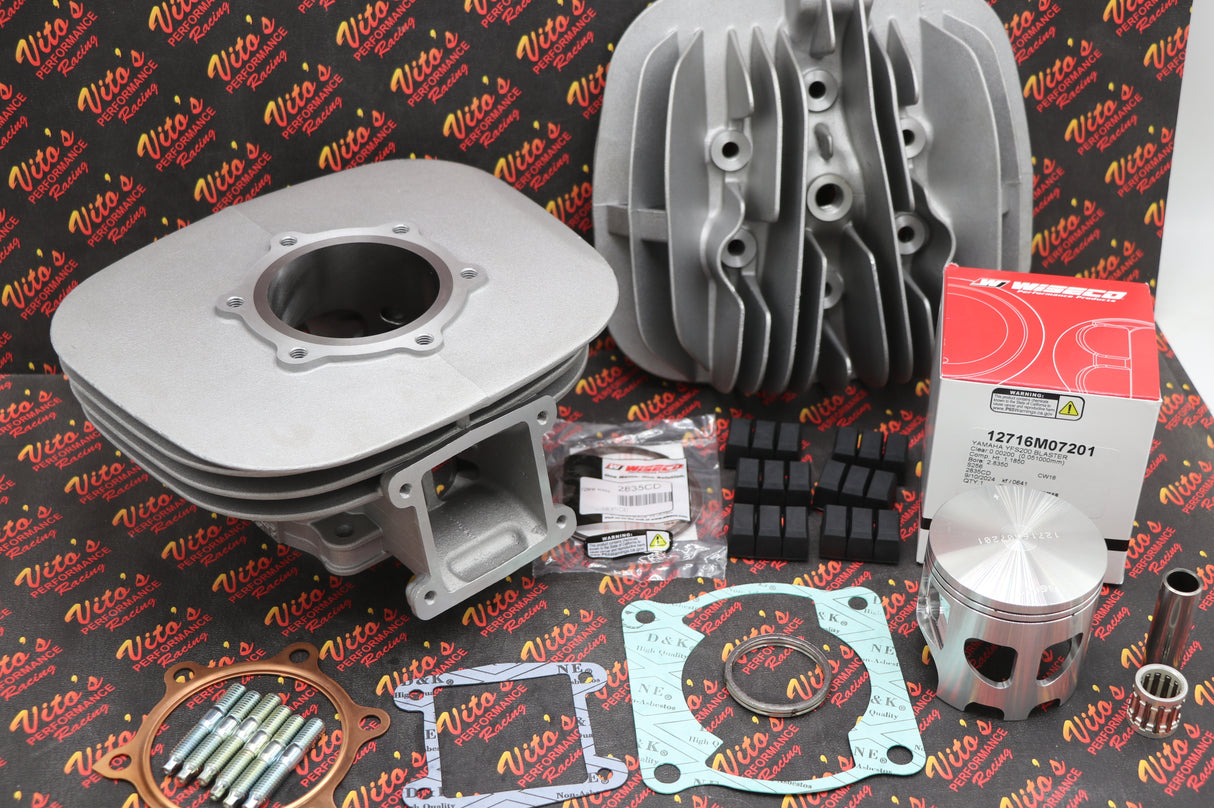 Vito's 240cc BLASTER BIG BORE KIT 72.00 cylinder gaskets jets + WISECO PISTON