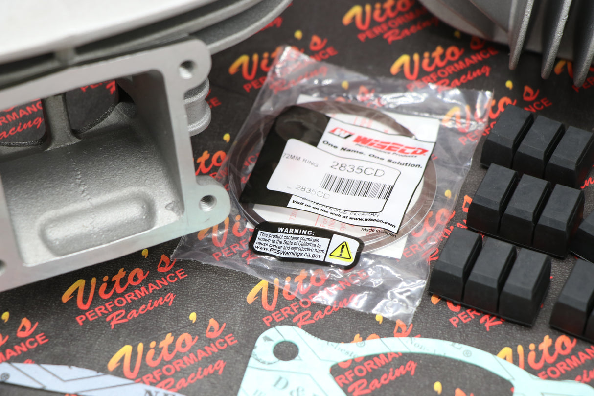 Vito's 240cc BLASTER BIG BORE KIT 72.00 cylinder gaskets jets + WISECO PISTON
