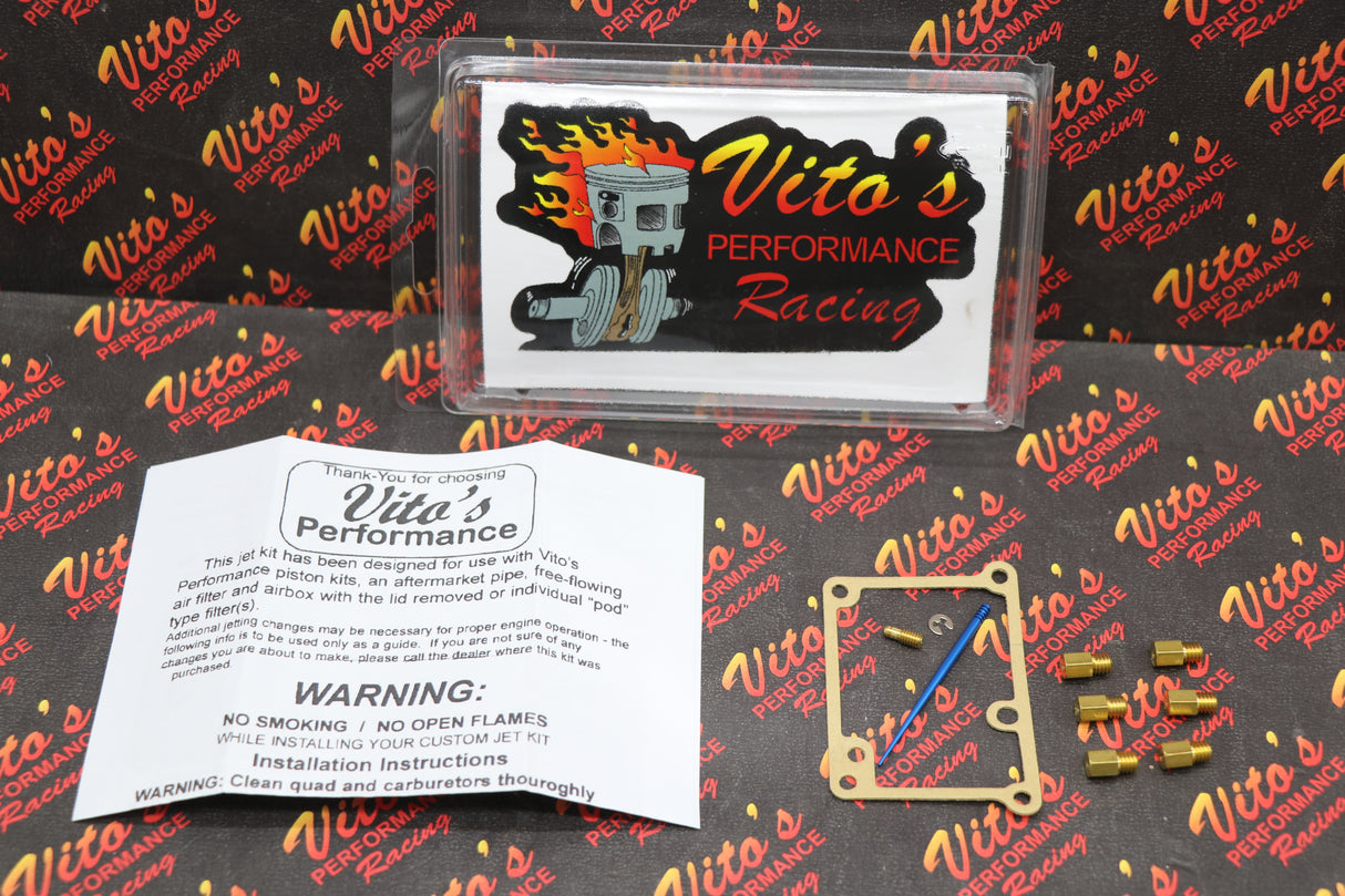 VITO's Yamaha Blaster FULL JET KIT - 6 main jets -pilot - VITO's BLUE needle