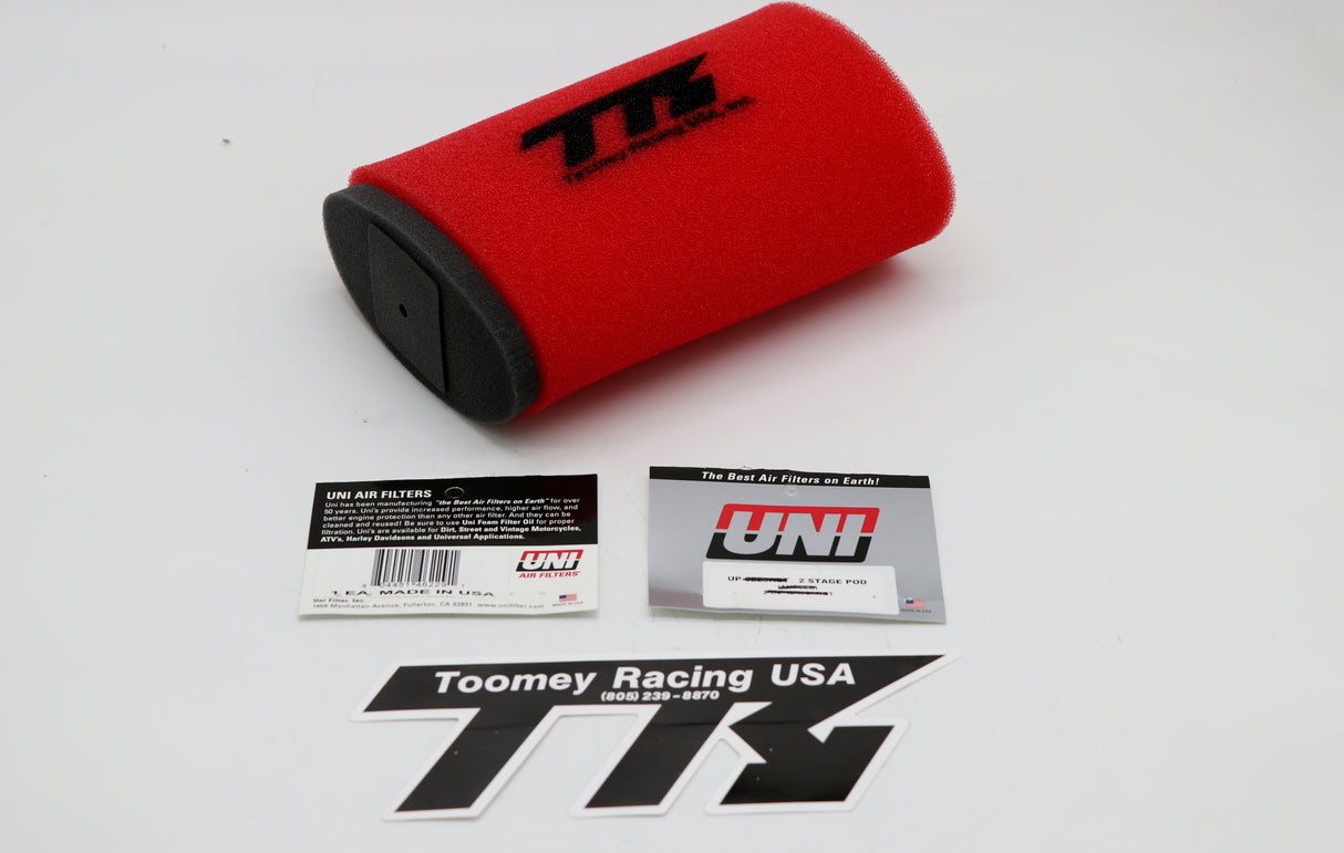 TOOMEY RACING air filter for airbox Yamaha Banshee by UNI foam multi stage