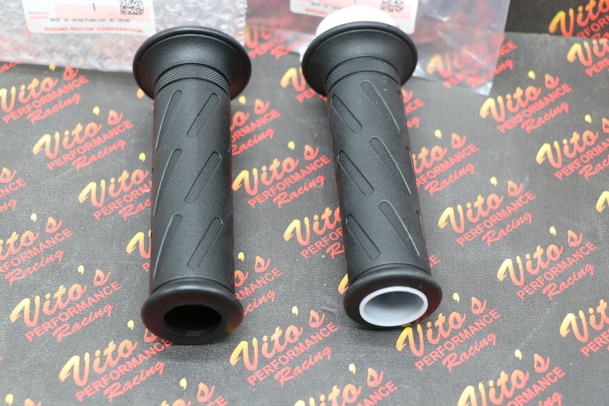 SUZUKI OEM GRIP & THROTTLE TUBE KIT GSXR 600 750 1000 HAYABUSA R + L