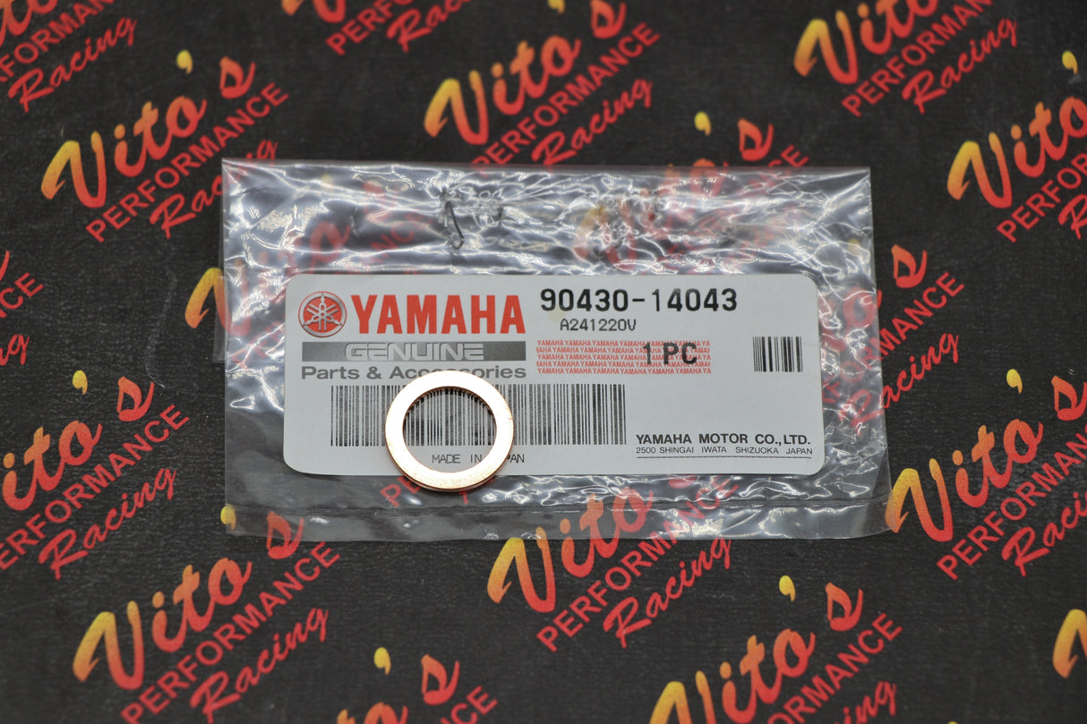 New Yamaha OEM oil drain plug copper gasket Banshee Raptor 660 700 Kodiak