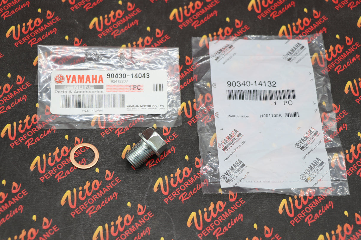 OEM factory Oil Drain Plug + copper gasket Cases Gasket Yamaha Banshee