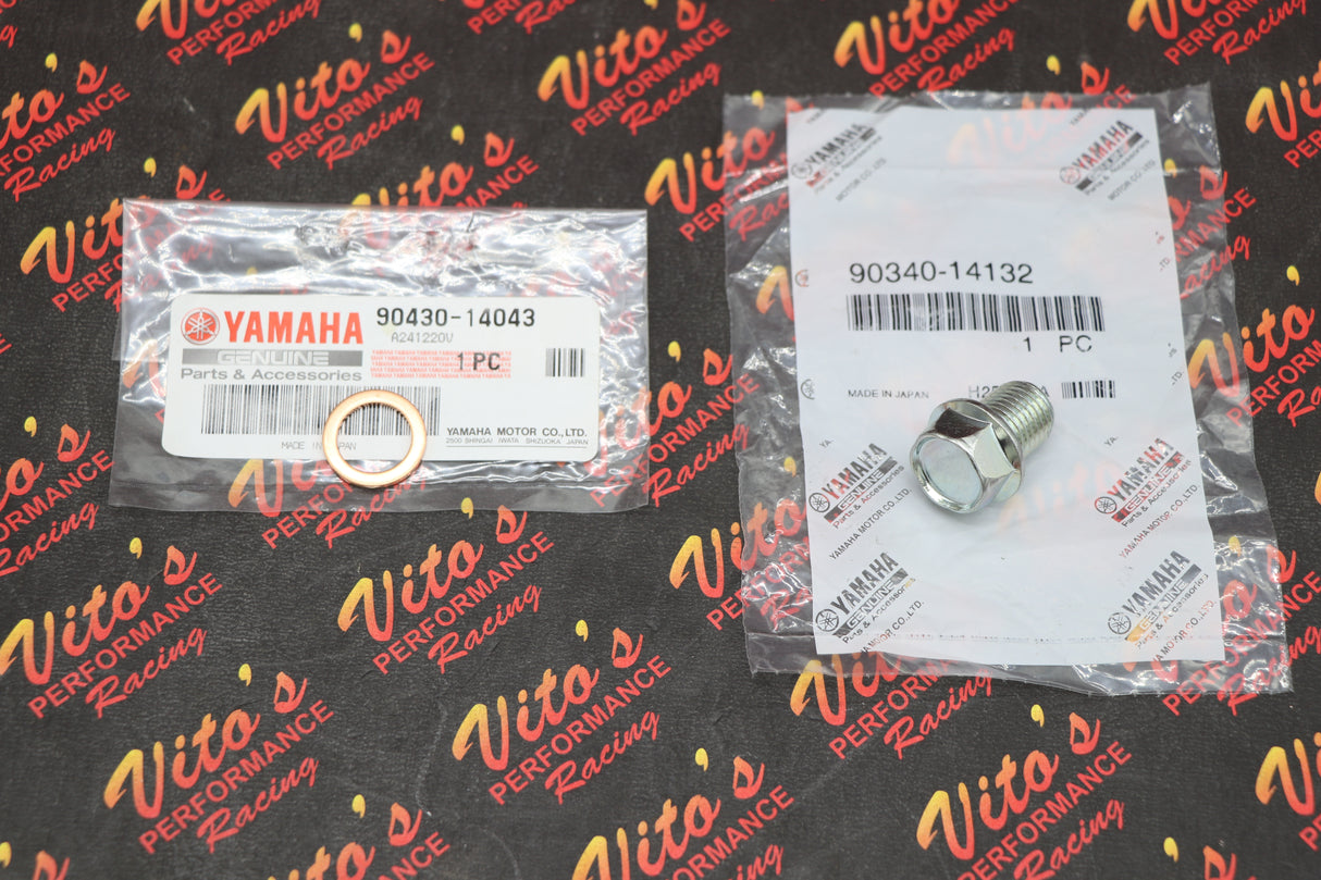 OEM factory Oil Drain Plug + copper gasket Cases Gasket Yamaha Banshee