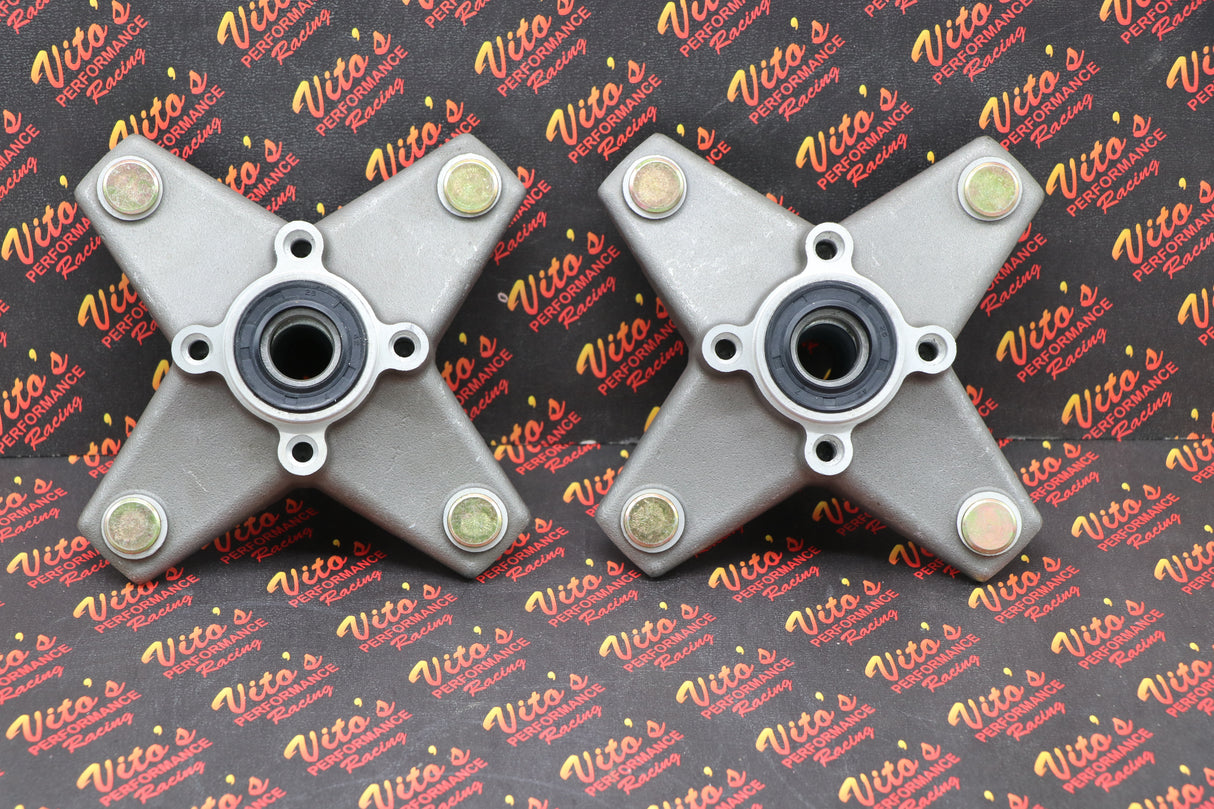 2 x NEW front hubs + studs + seals + bearings Yamaha Banshee Warrior Blaster 4