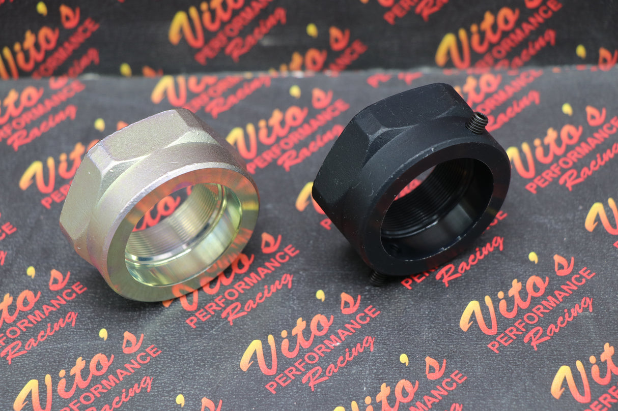 OEM Yamaha Raptor 660 rear axle lock nuts set with lock pins 2002-2006