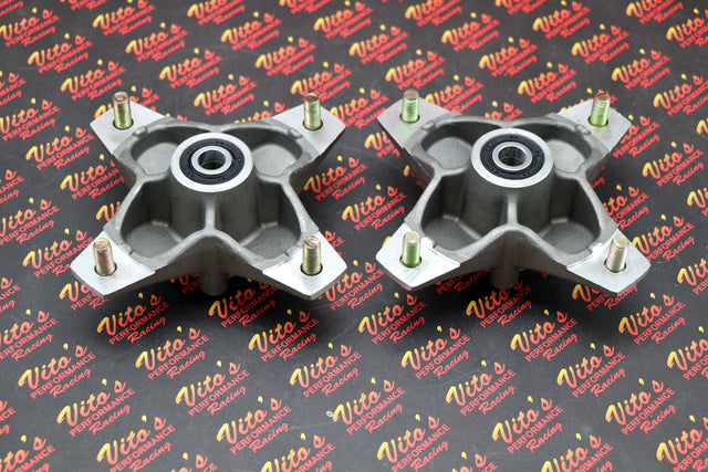 2 x NEW front hubs + studs seals bearings Yamaha Raptor 700 660 YFZ450 YFZ450r 1