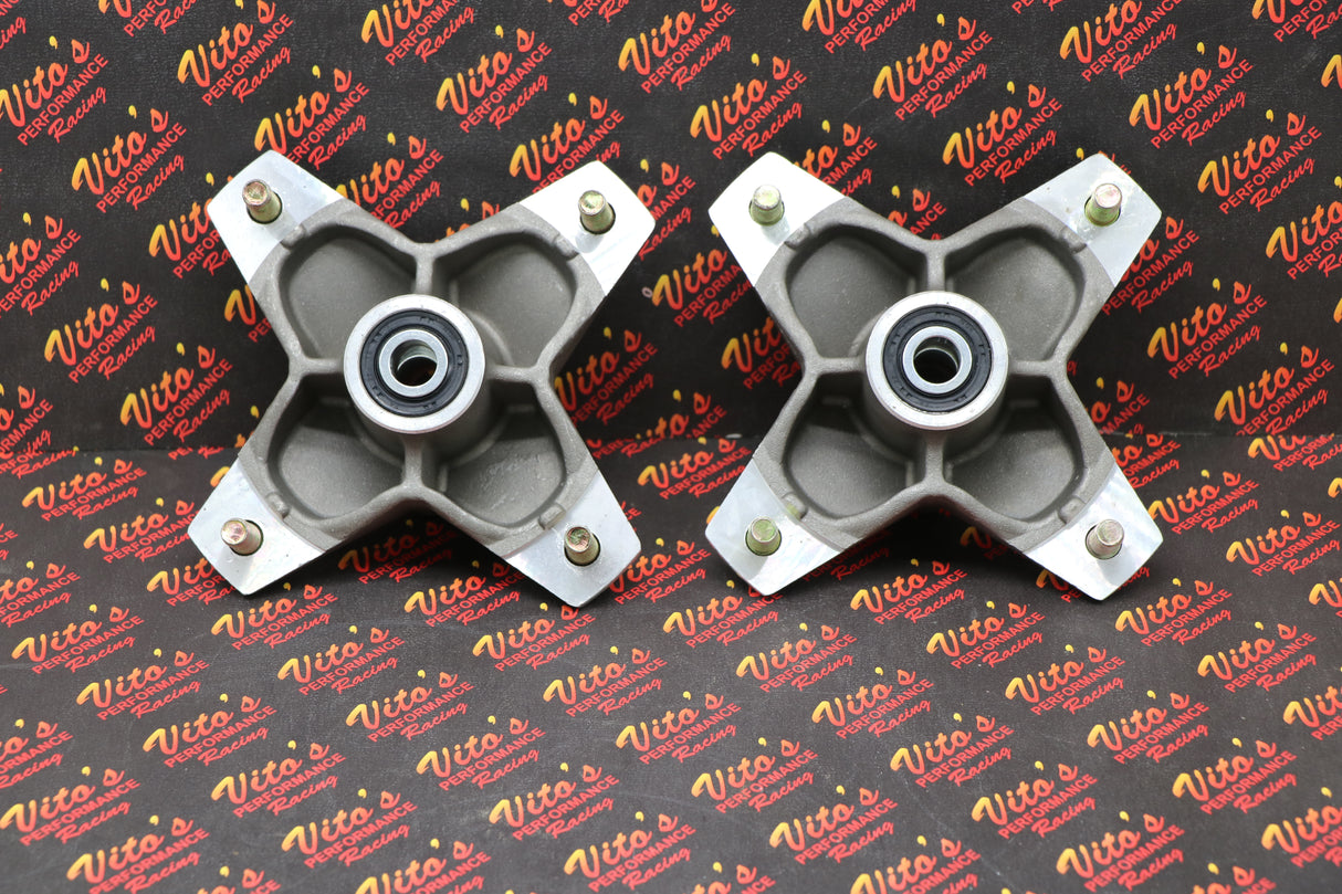 2 x NEW front hubs + studs seals bearings Yamaha Raptor 700 660 YFZ450 YFZ450r 2