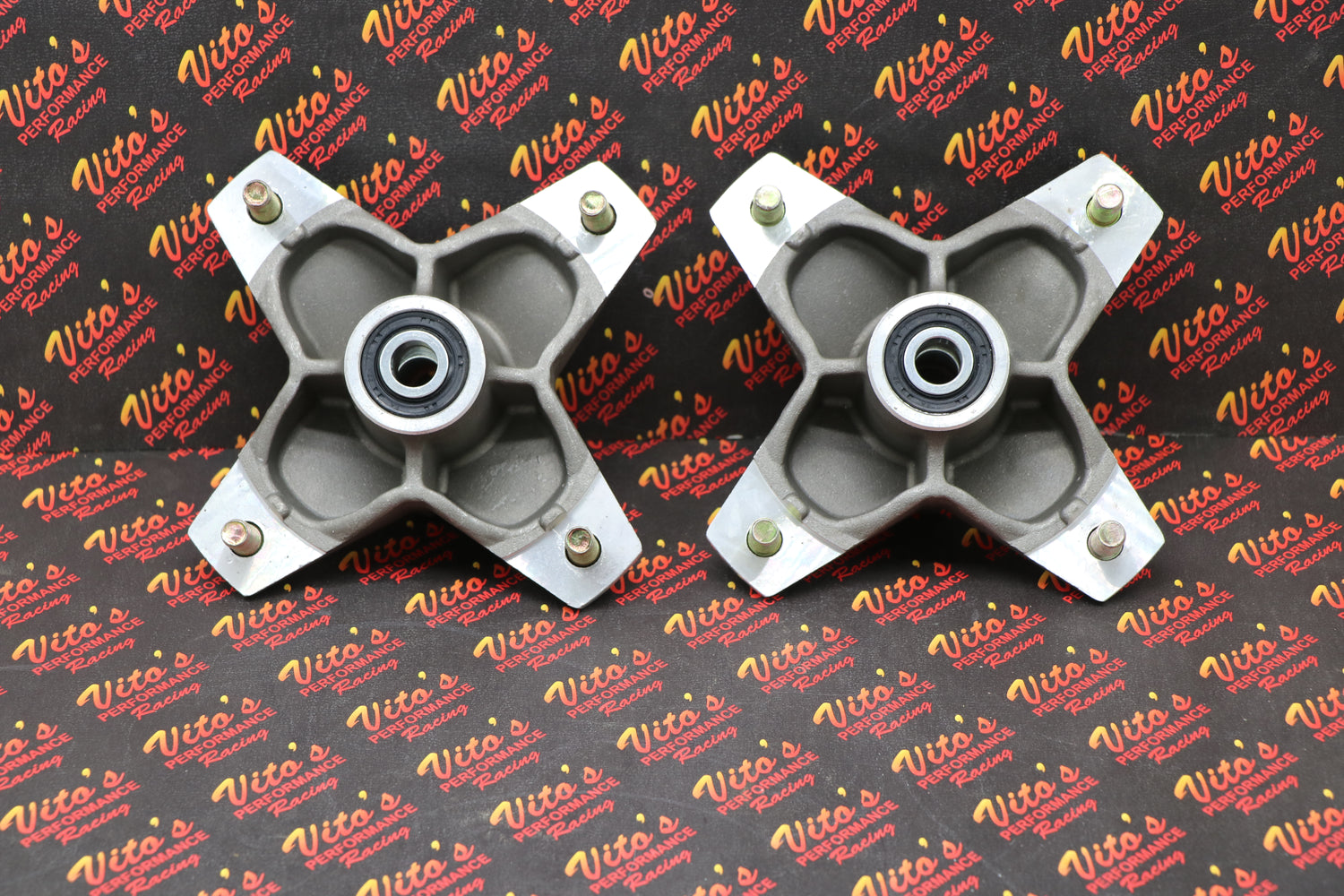 2 x NEW front hubs + studs seals bearings Yamaha Raptor 700 660 YFZ450 YFZ450r 2