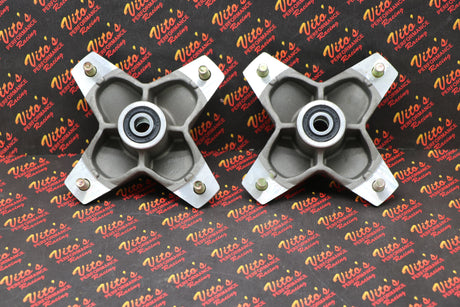 2 x NEW front hubs + studs seals bearings Yamaha Raptor 700 660 YFZ450 YFZ450r 2