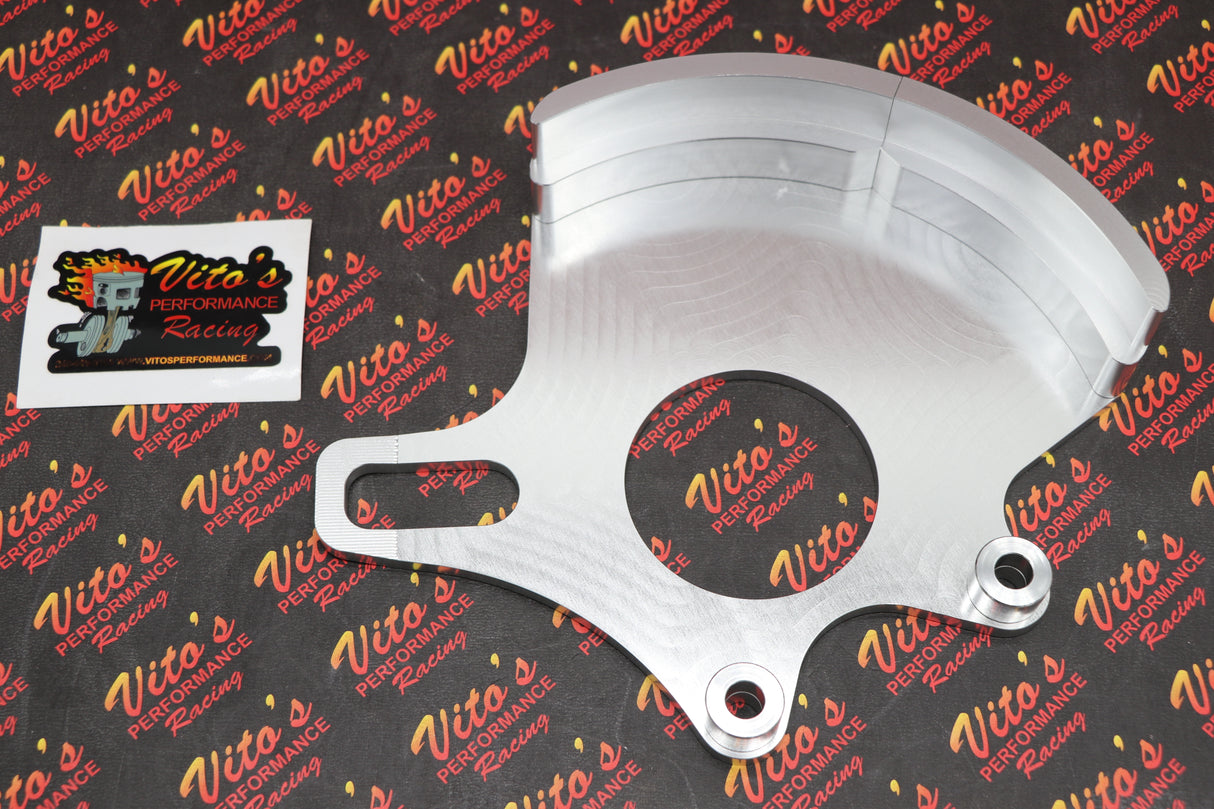 Rear Brake Rotor guard protector Yamaha 2006-2025 Raptor 700 700r SILVER