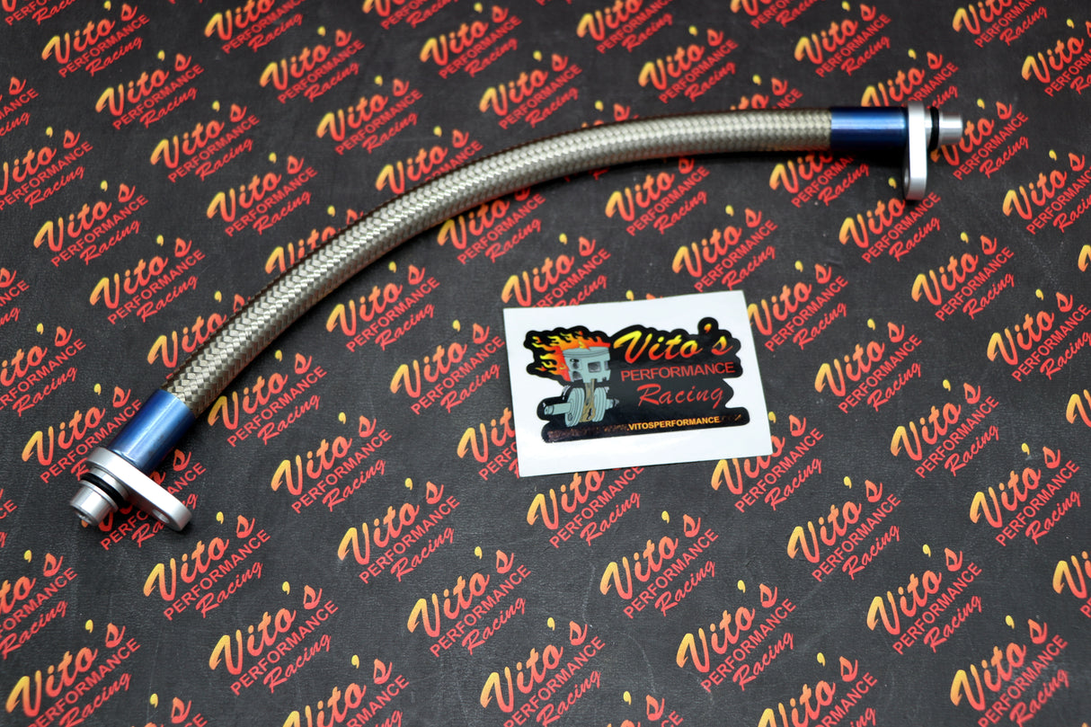 Vito's Oil cooler bypass line Honda TRX450R 450r 2004-2005 SILVER